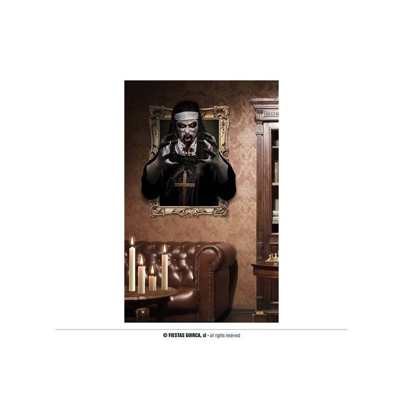 DECORAZIONI ADESIVA PARETE 70x80cm MONACA