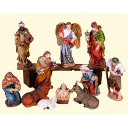 NATIVITA' IN RESINA 20cm COLOR set 11pz