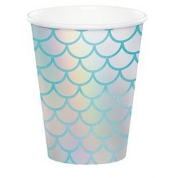 BICCHIERI 250ml IRID MERMAID SHINE 8pz