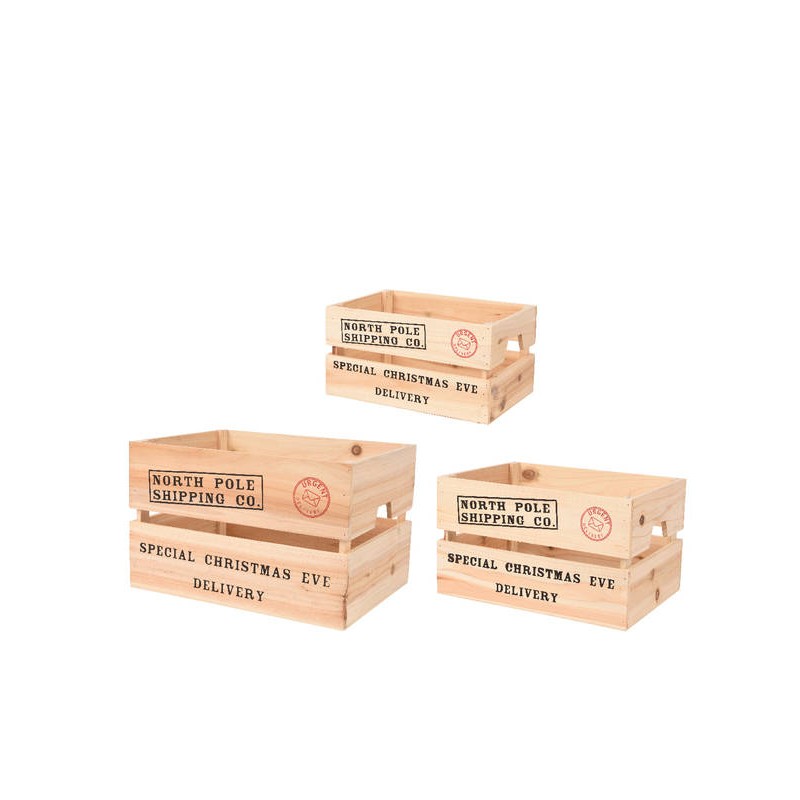 CASSETTA LEGNO NORTH POLE 30x20xh15cm 1/3