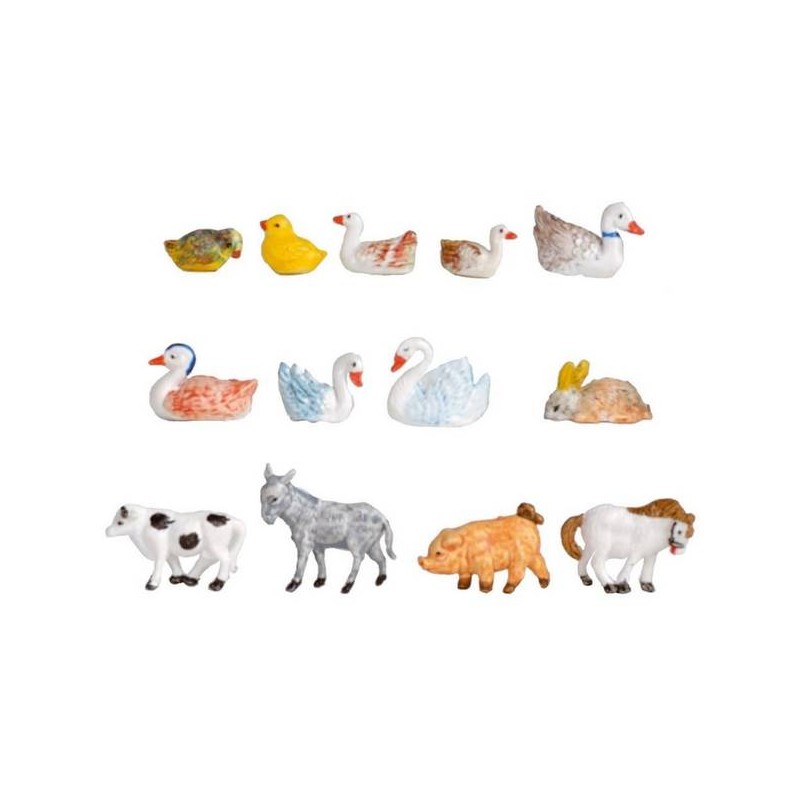 ANIMALI MINI DA CORTILE 13pz