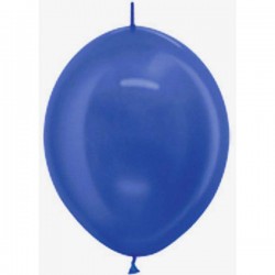 PALLONCINI LATTICE LINK 12 30cm 25pz BLU METAL SEMPRETEX
