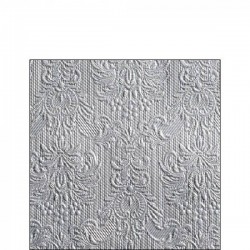 TOVAGLIOLI 25x25cm ELEGANCE ARGENTO 15pz
