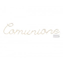 SCRITTA COMUNIONE LED 70x13,5cm