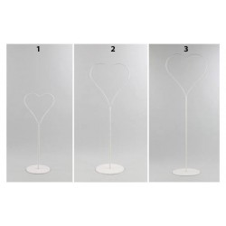 CUORE METALLO BIANCO h.110cm