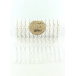 NASTRO RUNNER ZIG ZAG cm22x5mt BIANCO