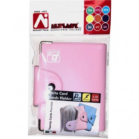 PORTACARD A LIBRO 20 TASCHE TWENTY PASTELLO COLLECTION
