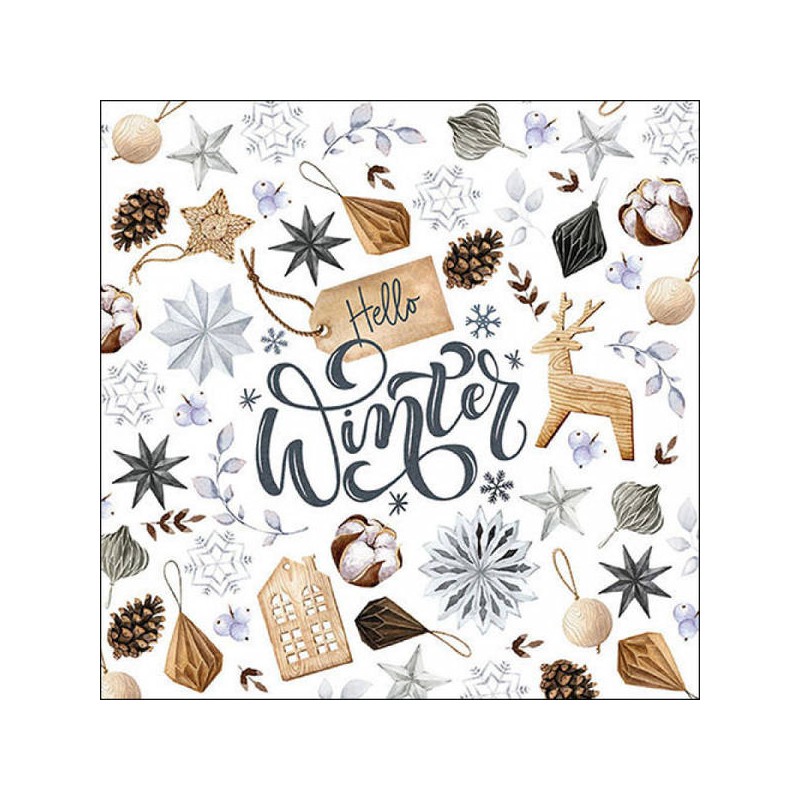 TOVAGLIOLI 33x33 NATURAL WINTER 20pz