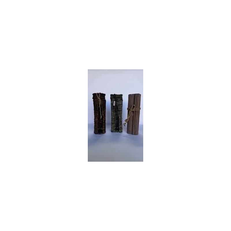 SCATOLA BOTTIGLIA LEGNO 11x11x36cm 3 FORME ASS.TE