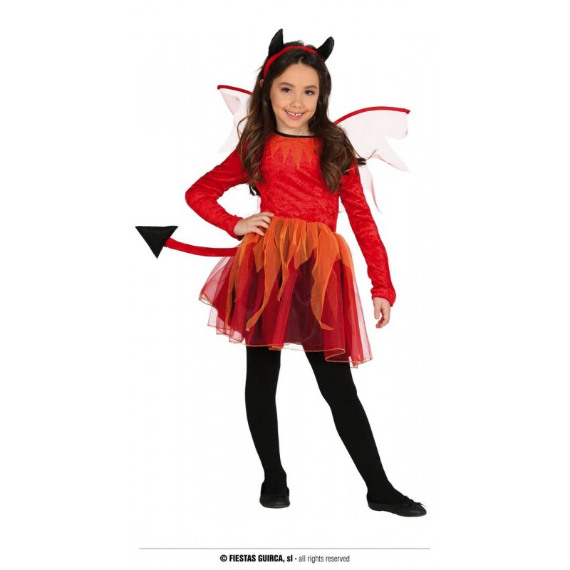 DIAVOLESSA BAMBINA CON CODA E ALI 7-9 anni