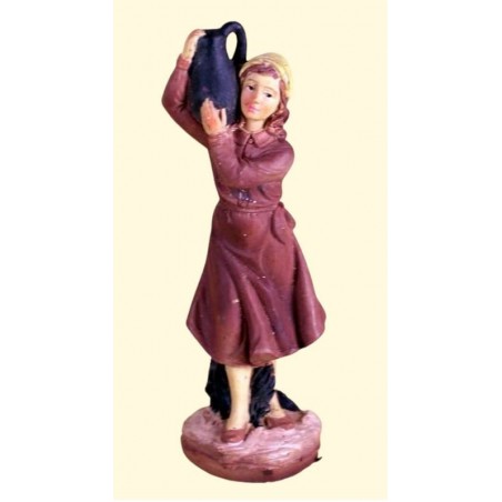 DONNA CON BROCCA PVC 10cm COL.ECO