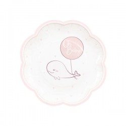 PIATTI  OH BABY ! ROSA 20cm 8pz