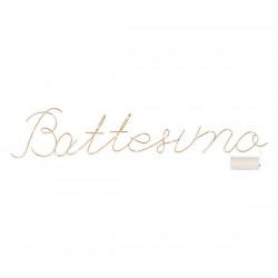 SCRITTA BATTESIMO LED 70x13,5cm