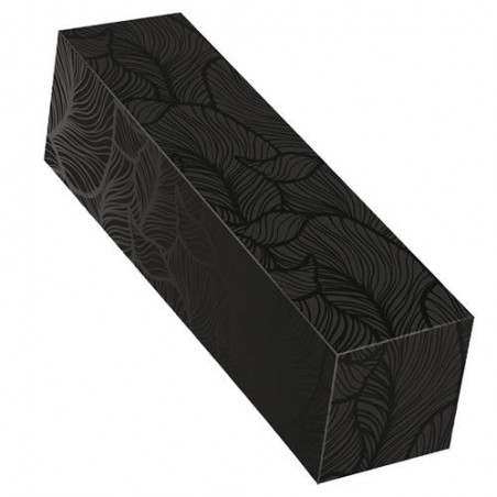 CANTINETTA 1 BOTTIGLIA ø10 10,5x11,5x33cm NERA FOGLIE