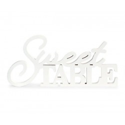 SCRITTA SWEET TABLE BIANCA LEGNO 55xh26cm