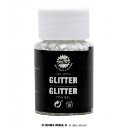 GEL CON GLITTER BIANCO 20gr VISO CORPO