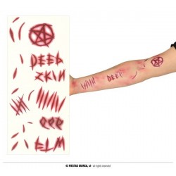 TATUAGGI CICATRICE DEMONIO FACCIA