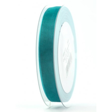 NASTRO ORGANZA mm15x50mt TURCHESE