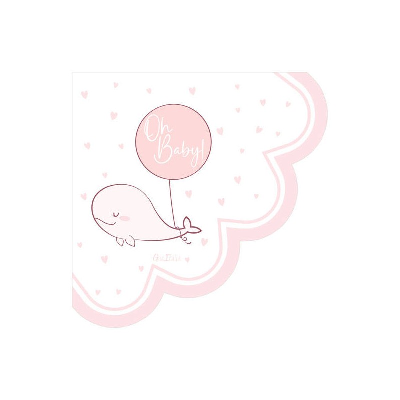 TOVAGLIOLI 33x33 OH BABY! ROSA 16pz