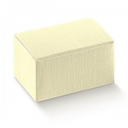 SCATOLA RIVESTITA SETA AVORIO 20x12x8,5cm