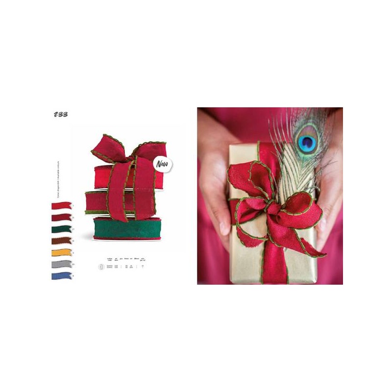 RONDELLA NASTRO TESSUTO 233 mm30x15mt 07-ROSSO