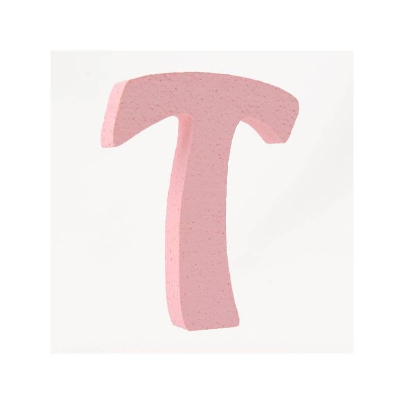 LETTERA POLISTIROLO PASTELLO mm120x90 T ROSA PASTELLO