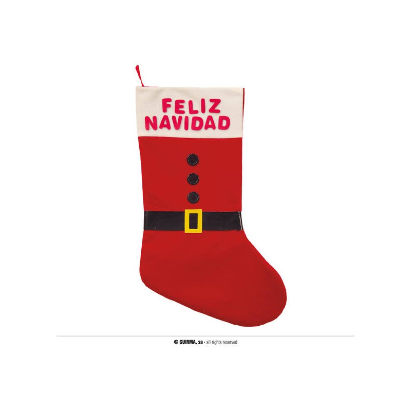 CALZA BABBO FELIZ NAVIDAD