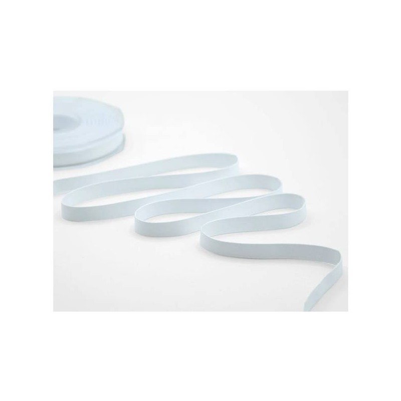 NASTRO DOPPIO RASO OPACO mm10x20mt COL.13 BIANCO OTTICO