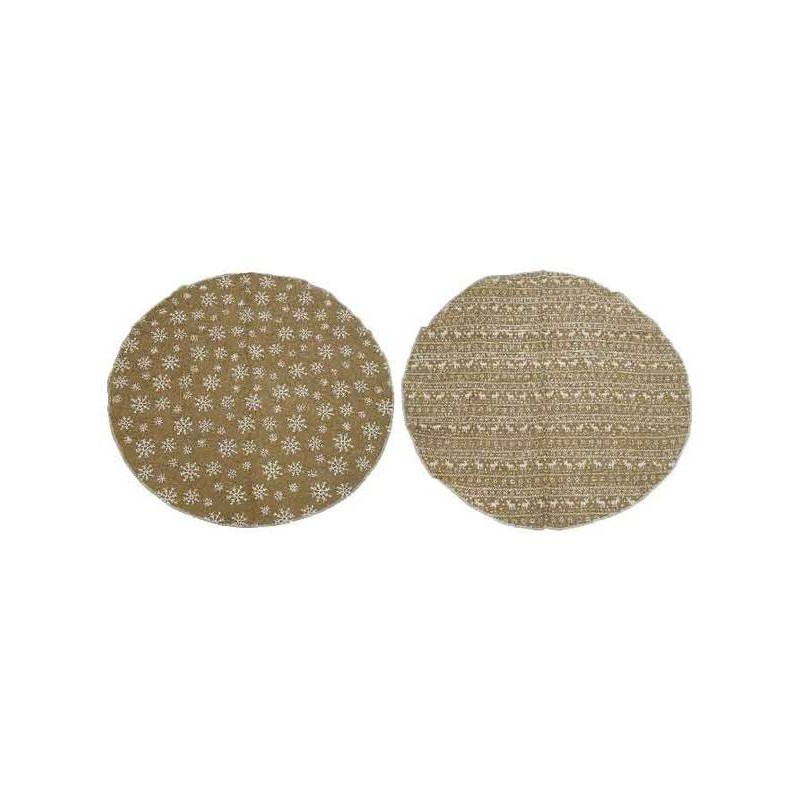 TAPPETO ALBERO HESSIAN 2 ASS.TI ø120cm