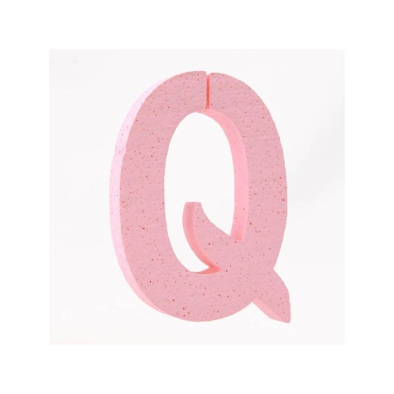 LETTERA POLISTIROLO PASTELLO mm120x90 Q ROSA PASTELLO
