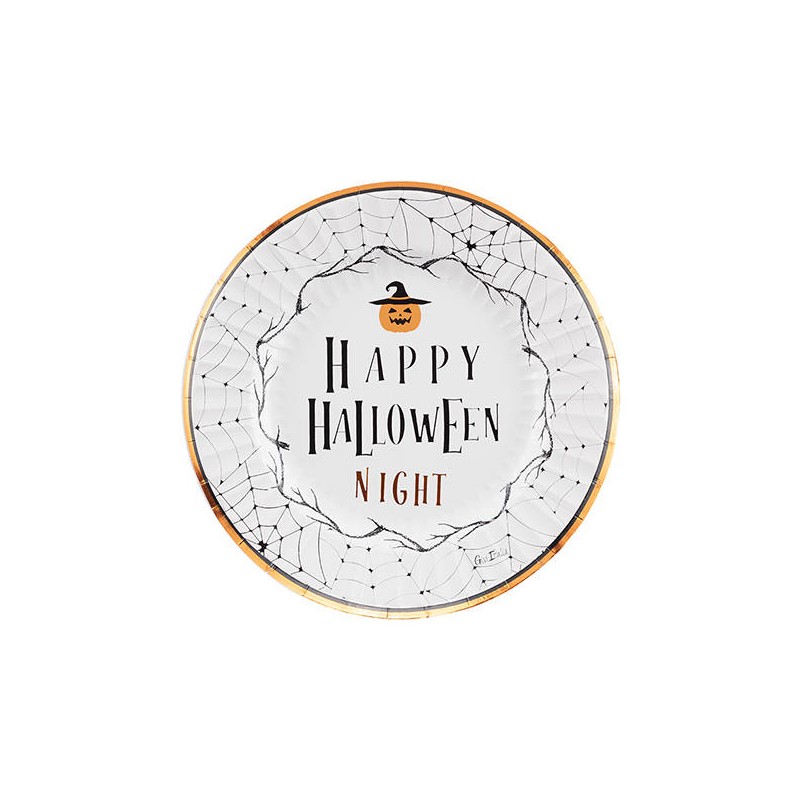 PIATTI 23cm HALLOWEEN NIGHT 8pz