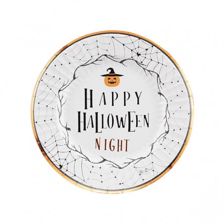 PIATTI 23cm HALLOWEEN NIGHT 8pz