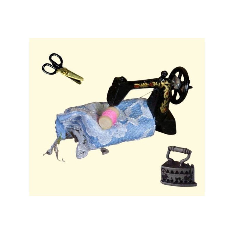 MACCHINA PER CUCIRE CON FERRO DA STIRE E FORMICE 3,5x1x2,5cm