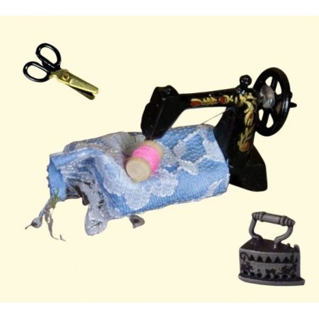 MACCHINA PER CUCIRE CON FERRO DA STIRE E FORMICE 3,5x1x2,5cm