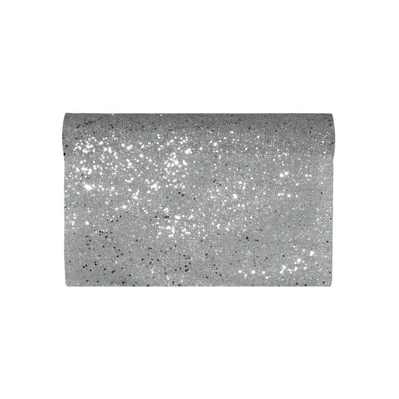 ROTOLO RUNNER XMAS TIME 48cmx5mt SILVER