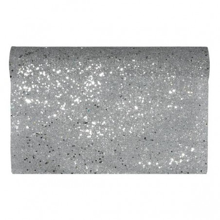 ROTOLO RUNNER XMAS TIME 48cmx5mt SILVER