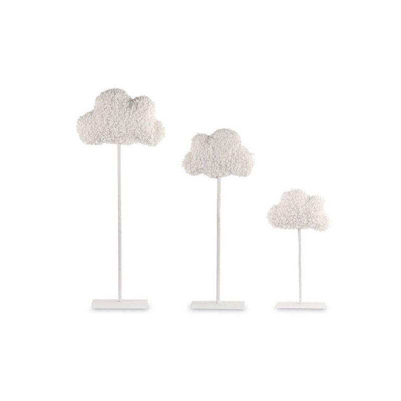 NUVOLA BIANCA STRUTTURA METALLO h50cm 1/3 misura piccola 1pz