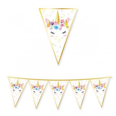 FESTONE BANDIERINE IN CARTA UNICORNO 3mt