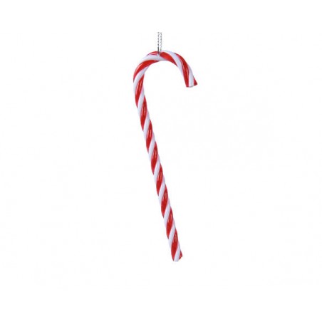 CANDY CANE PLASTIC H12cm