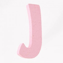 LETTERA POLISTIROLO PASTELLO mm120x90 J ROSA PASTELLO