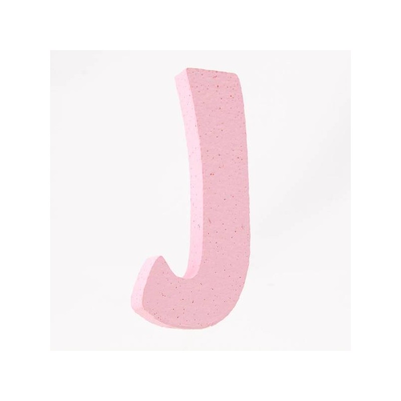 LETTERA POLISTIROLO PASTELLO mm120x90 J ROSA PASTELLO