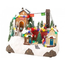 VILLAGGIO POLYRESINA SKI SLOPES 17,5x29,5xh24cm