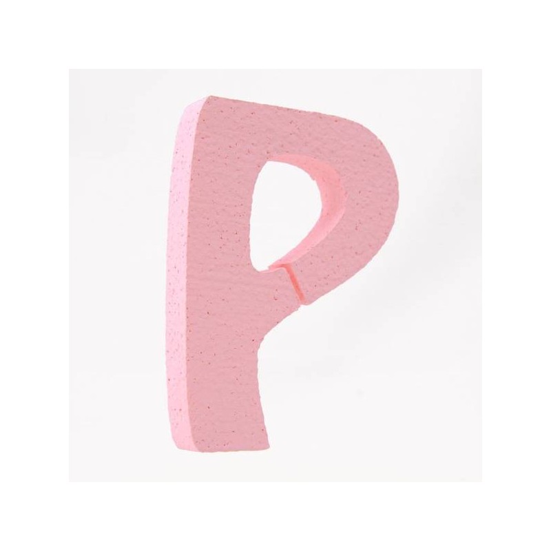 LETTERA POLISTIROLO PASTELLO mm120x90 P ROSA PASTELLO