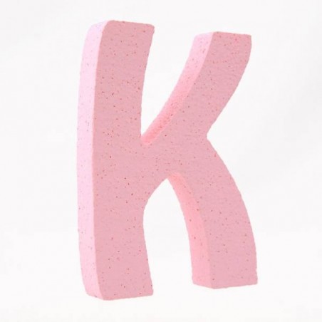 LETTERA POLISTIROLO PASTELLO mm120x90 K ROSA PASTELLO