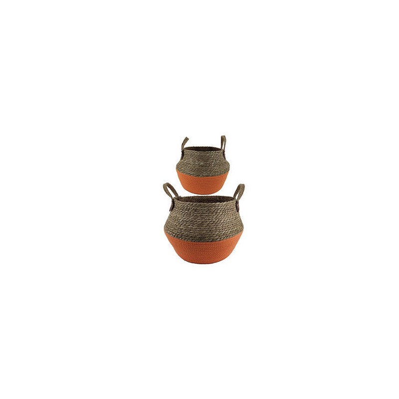 CESTO JARDIN CON MANICI ORANGE 35cm 1pz