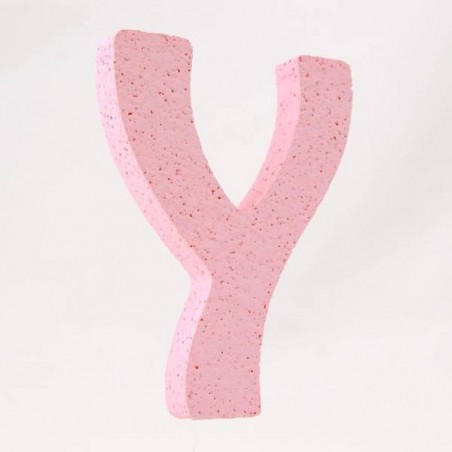 LETTERA POLISTIROLO PASTELLO mm120x90 Y ROSA PASTELLO