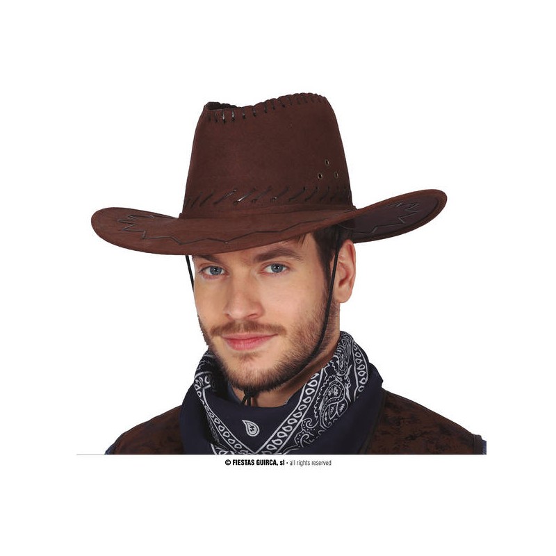 CAPPELLO COW BOY MARRONE