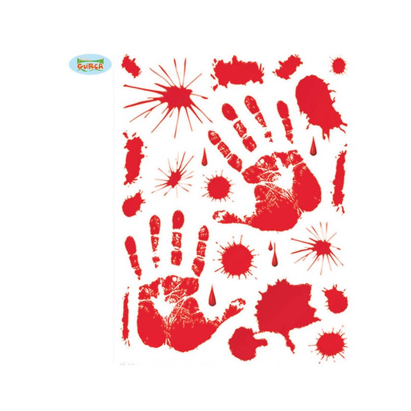 SET STICKERS SANGUINOLENTI 30x39cm