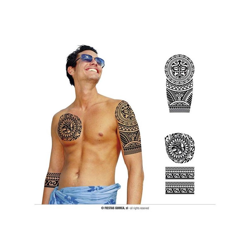 TATTOO NERO FLOWERS 14x30cm