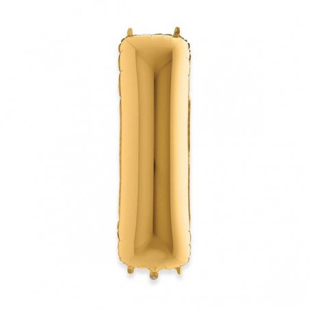 PALLONE MYLAR LETTERA I 102cm 40 GOLD